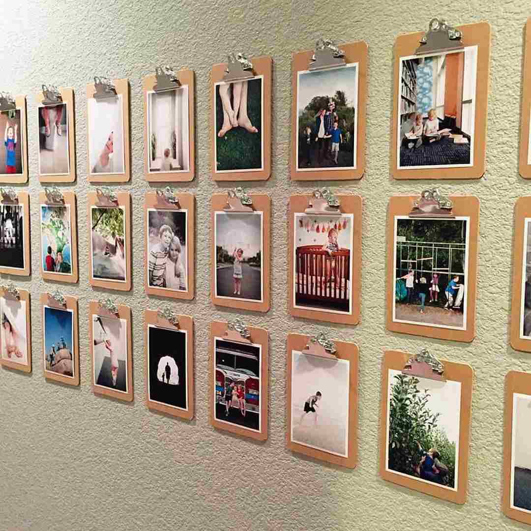 wanddeko-ideen-kreativ-bilderwand-gestalten-originell Wanddeko Ideen kreativ Bilderwand gestalten originell